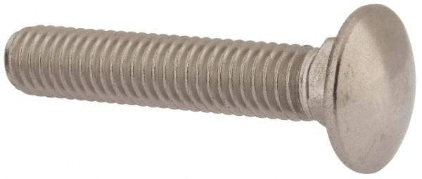 Value Collection - 3/8-16 UNC 2" Length Under Head, Standard Square Neck, Carriage Bolt - 18-8 Stainless Steel, Uncoated - Caliber Tooling