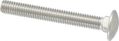 Value Collection - 3/8-16 UNC 3" Length Under Head, Standard Square Neck, Carriage Bolt - 18-8 Stainless Steel, Uncoated - Caliber Tooling