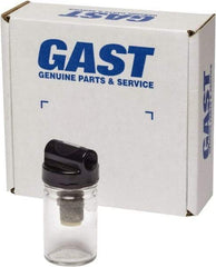 Gast - 2 oz Air Compressor Filter/Muffler Assembly - 3 Piece, Use with Gast 1HAB/0211 Rotary Vane Units - Caliber Tooling