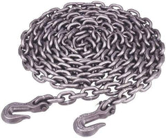 Peerless Chain - 16 Ft. Long, 5400 Lbs. Load Capacity, Carbon Steel Tie Down Chain - 4 Grade, 1.33 Inch Inside Long x 0.569 Inch Inside Wide - Caliber Tooling