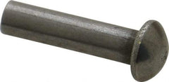 RivetKing - 3/16" Body Diam, Countersunk Uncoated Steel Solid Rivet - 3/4" Length Under Head, 90° Countersunk Head Angle - Caliber Tooling