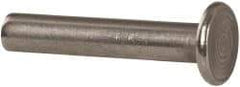 RivetKing - 3/16" Body Diam, Round Uncoated Stainless Steel Solid Rivet - 1" Length Under Head, Grade 18-8 - Caliber Tooling