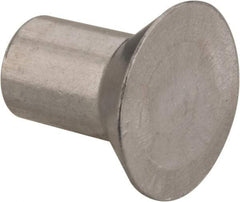 RivetKing - 3/16" Body Diam, Countersunk Aluminum Solid Rivet - 5/16" Length Under Head, Grade 1100F, 78° Countersunk Head Angle - Caliber Tooling