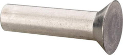 RivetKing - 3/16" Body Diam, Countersunk Aluminum Solid Rivet - 3/4" Length Under Head, Grade 1100F, 78° Countersunk Head Angle - Caliber Tooling