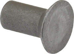 RivetKing - 1/4" Body Diam, Countersunk Steel Solid Rivet - 1/2" Length Under Head, 90° Countersunk Head Angle - Caliber Tooling