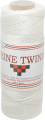 Value Collection - 0.058 Inch Diameter, Seine Twine Spool - 180 Lbs. Breaking Strength, White, 1,100 Ft. per Lb. - Caliber Tooling