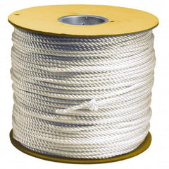 Value Collection - 100' Max Length Polyester Solid Braid Rope - 1/8" Diam, 49 Lb Capacity - Caliber Tooling