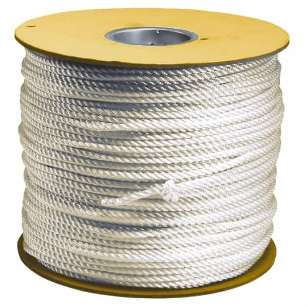 Value Collection - 50' Max Length Nylon Solid Braid Rope - 1/2" Diam, 484 Lb Capacity - Caliber Tooling