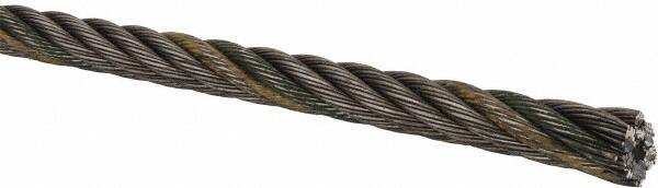 Lift-All - 1/2 Inch Diameter Hoisting Wire Rope - 21,400 Lbs. Breaking Strength, 6 x 19 Fiber Core - Caliber Tooling