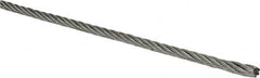 Lift-All - 5/32 Inch Diameter Aircraft Cable Wire - 2,800 Lbs. Breaking Strength, 7 x 19 Strand Core - Caliber Tooling