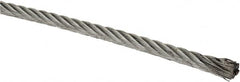 Lift-All - 1/4 Inch Diameter Aircraft Cable Wire - 7,000 Lbs. Breaking Strength, 7 x 19 Strand Core - Caliber Tooling