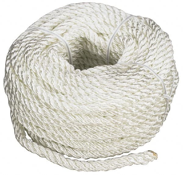 Value Collection - 50' Max Length Nylon Twisted Rope - Exact Industrial Supply