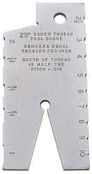 SPI - Steel Acme Thread Screw Checker - 10 Thread per Inch, 29° (Included Angle) Thread Angle - Caliber Tooling