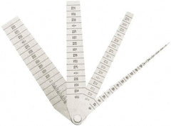 SPI - 1/16 to 1-1/16 Inch Measurement, 4 Leaf Taper Gage - 5-1/4 Inch Long x 1 Inch Wide, 1/64 Inch Graduation - Caliber Tooling