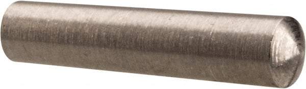 Value Collection - Size 4/0, 0.0986" Small End Diam, 0.109" Large End Diam, Passivated Stainless Steel Taper Pin - Grade 303, 18-8, 1/2" OAL, 1/2 Pin Length - Caliber Tooling