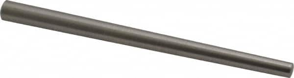 Value Collection - Size 5, 0.2058" Small End Diam, 0.289" Large End Diam, Passivated Stainless Steel Taper Pin - Grade 303, 18-8, 4" OAL, 4 Pin Length - Caliber Tooling