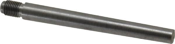 Value Collection - Size 7, 0.407" Large End Diam, Uncoated Steel 3/8-24 Threaded Taper Pin - Grade C-12L14, 3-1/2 Pin Length - Caliber Tooling