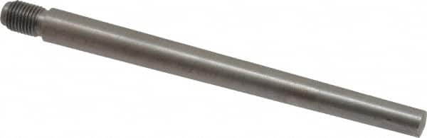 Value Collection - Size 7, 0.407" Large End Diam, Uncoated Steel 3/8-24 Threaded Taper Pin - Grade C-12L14, 4-1/2 Pin Length - Caliber Tooling