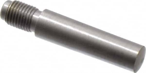 Value Collection - Size 8, 0.49" Large End Diam, Uncoated Steel 7/16-20 Threaded Taper Pin - Grade C-12L14, 1-3/4 Pin Length - Caliber Tooling