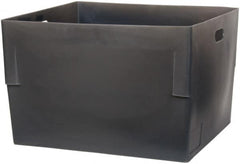 Bayhead Products - Gray Polyethylene Tote Container - Nesting, 26" Long x 22" Wide x 17" High - Caliber Tooling