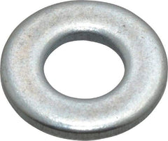 Value Collection - #6 Screw, Steel SAE Flat Washer - 5/32" ID x 3/8" OD, 0.036" Thick, Zinc-Plated Finish - Caliber Tooling