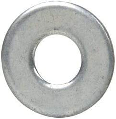 Value Collection - #8 Screw, Steel SAE Flat Washer - 3/16" ID x 7/16" OD, 3/64" Thick, Zinc-Plated Finish - Caliber Tooling