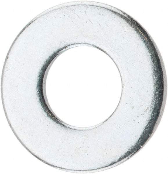 Value Collection - 1/4" Screw, Steel SAE Flat Washer - 9/32" ID x 5/8" OD, 1/16" Thick, Zinc-Plated Finish - Caliber Tooling