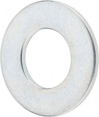 Value Collection - 3/8" Screw, Steel SAE Flat Washer - 13/32" ID x 13/16" OD, 1/16" Thick, Zinc-Plated Finish - Caliber Tooling