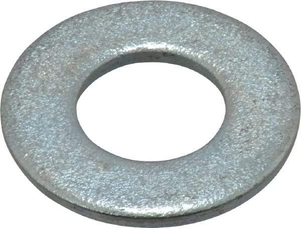 Value Collection - 1/2" Screw, Steel SAE Flat Washer - 17/32" ID x 1-1/16" OD, 3/32" Thick, Zinc-Plated Finish - Caliber Tooling