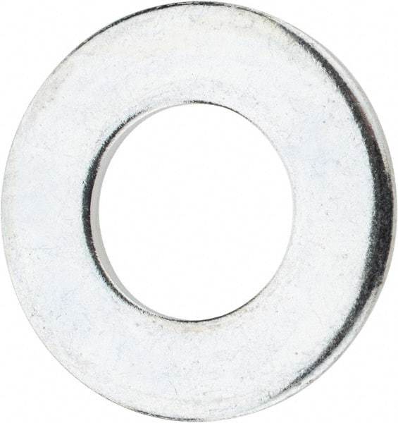 Value Collection - 9/16" Screw, Steel SAE Flat Washer - 19/32" ID x 1-3/16" OD, 3/32" Thick, Zinc-Plated Finish - Caliber Tooling