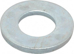 Value Collection - 5/8" Screw, Steel SAE Flat Washer - 21/32" ID x 1-5/16" OD, 3/32" Thick, Zinc-Plated Finish - Caliber Tooling