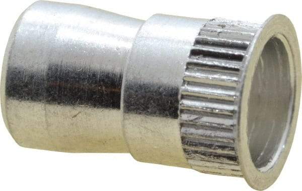 Marson - #6-32, 3/8" OAL, Thread-Sert Threaded Insert - 0.221" Hole Diam, 1/4" Head Diam, Aluminum - Caliber Tooling