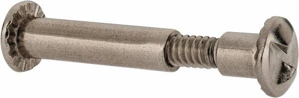 Value Collection - #10-24 Thread Screw & Barrel, Truss Head, One Way Drive, Stainless Steel Sex Bolt & Binding Post - 3/4" Length Under Head, 1" Long Barrel, Grade 18-8 - Caliber Tooling