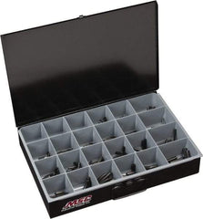 Value Collection - 755 Piece, 1/16 to 3/8" Pin Diam, Spring Pin Assortment - 1/2 to 2" Long, Grade 2 Steel - Caliber Tooling