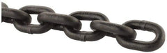 Peerless Chain - 3/8" Welded Alloy Chain - 7,100 Lb Capacity, Grade 80, Alloy Steel, Black Finish - Caliber Tooling