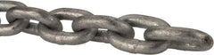 Peerless Chain - 3/8" Welded Proof Coil Chain - 2,650 Lb Capacity, Grade 30, Carbon Steel, Hot Galvanized Finish - Caliber Tooling