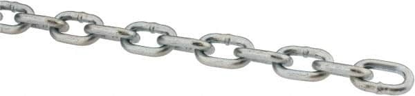 Peerless Chain - #2 Welded Straight Link Machine Chain - 325 Lb Capacity, Steel, Zinc Plated Finish - Caliber Tooling