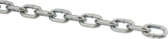 Peerless Chain - #2 Welded Straight Link Machine Chain - 325 Lb Capacity, Steel, Zinc Plated Finish - Caliber Tooling