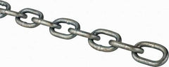 Peerless Chain - #2/0 Welded Passing Link Chain - 450 Lb Capacity, Steel, Zinc Plated Finish - Caliber Tooling