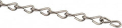 Made in USA - 0.08" Diam Stainless Steel Single Jack Chain - 16 Lb Load Limit, 19 Links per Foot, #14 - Caliber Tooling