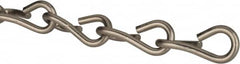 Made in USA - 0.135" Diam Stainless Steel Single Jack Chain - 50 Lb Load Limit, 13 Links per Foot, #10 - Caliber Tooling