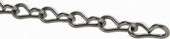 Made in USA - 0.105" Diam Steel Single Jack Chain - 29 Lb Load Limit, #12, Pre-Galvanized Finish - Caliber Tooling