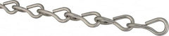 Made in USA - 0.135" Diam Steel Single Jack Chain - 43 Lb Load Limit, #10, Pre-Galvanized Finish - Caliber Tooling