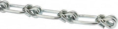 Campbell - 0.177" Diam Steel Single Loop Chain - 580 Lb Load Limit, #5/0, Zinc Plated Finish, 2.15" Inside Length - Caliber Tooling