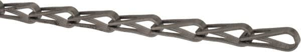 Made in USA - 0.035" Diam Steel Sash Chain - 75 Lb Load Limit, #8, Standard Finish - Caliber Tooling