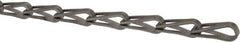 Made in USA - 0.035" Diam Steel Sash Chain - 75 Lb Load Limit, #8, Standard Finish - Caliber Tooling