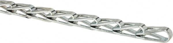 Made in USA - 0.042" Diam Steel Sash Chain - 140 Lb Load Limit, #40, Zinc Plated Finish - Caliber Tooling