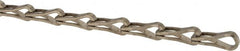 Made in USA - 0.042" Diam Steel Sash Chain - 95 Lb Load Limit, #25, Nickel Plated Finish - Caliber Tooling