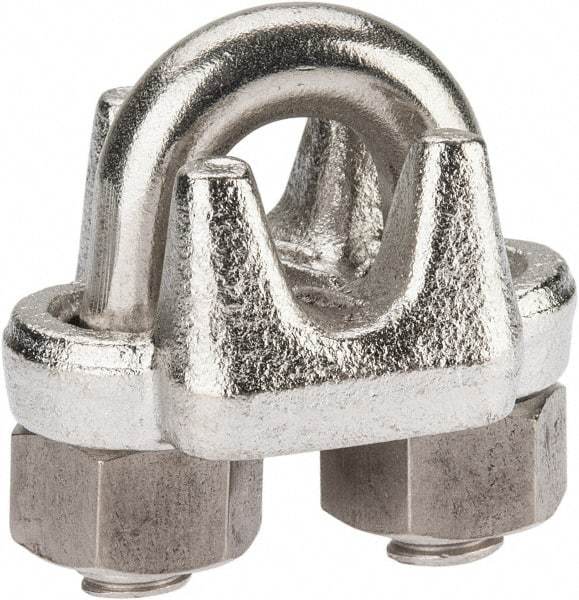 Campbell - 3/8" Wire Rope U-Bolt Clip - 316 Stainless Steel - Caliber Tooling