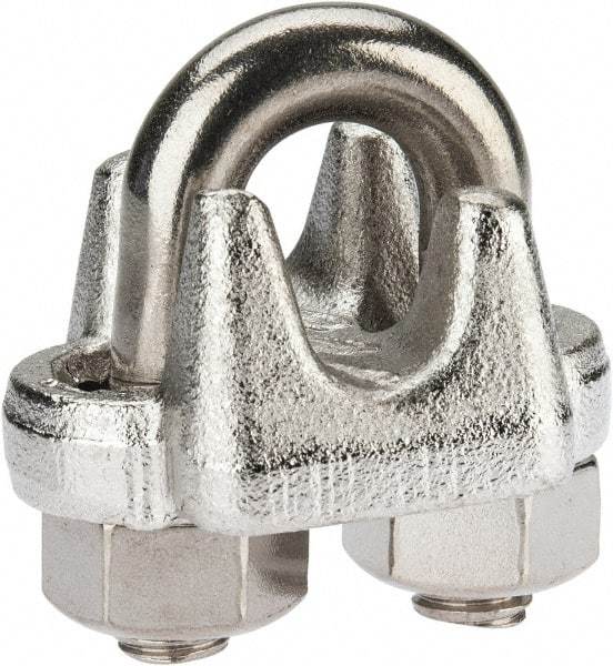 Campbell - 7/16" Wire Rope U-Bolt Clip - 316 Stainless Steel - Caliber Tooling